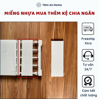 1 Miếng Nhựa Lẻ MUA THÊM Đặt Ở Bên Kéo Ra Của Giá Ngăn Chia Tủ