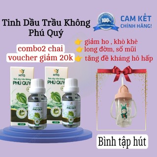 [Combo 2] Tinh dầu trầu không phú quý 20ml kèm quà