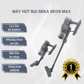Máy hút bụi cầm tay seka sk09 max - công suất 2000w - lực hút 20000pa siêu mạnh - chính hãng