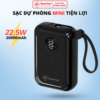 Sạc dự phòng  Basefast sạc nhanh 22.5w chống quá tải nhiệt đèn led hiển thị pin dùng cho iP samsung