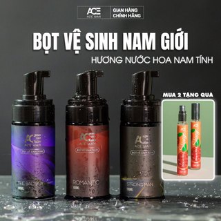 Bọt vệ sinh nam giới ACEMAN 100ML hương nước hoa nam tính 3 style chiết xuất từ thiên nhiên