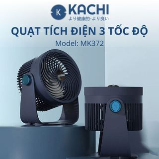 Quạt làm mát không dây không khí Kachi MK372 - Màu đen