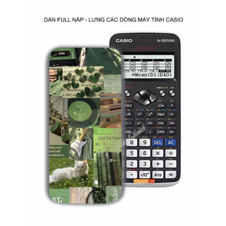 Green - Hình dán máy tính casio full các dòng