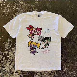 Áo Phông Cổ Tròn Nam Nữ 3 NHÂN VẬT Trẻ Trung Chất Liệu Cotton Khô Siêu Thoáng Mát Cực