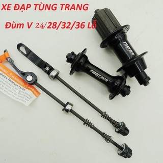 Bộ đùm mayo cối thả phanh v xe đạp 24 / 28 / 32 / 36 lỗ bạc đạn 8/9/10 tốc độ . đài loan