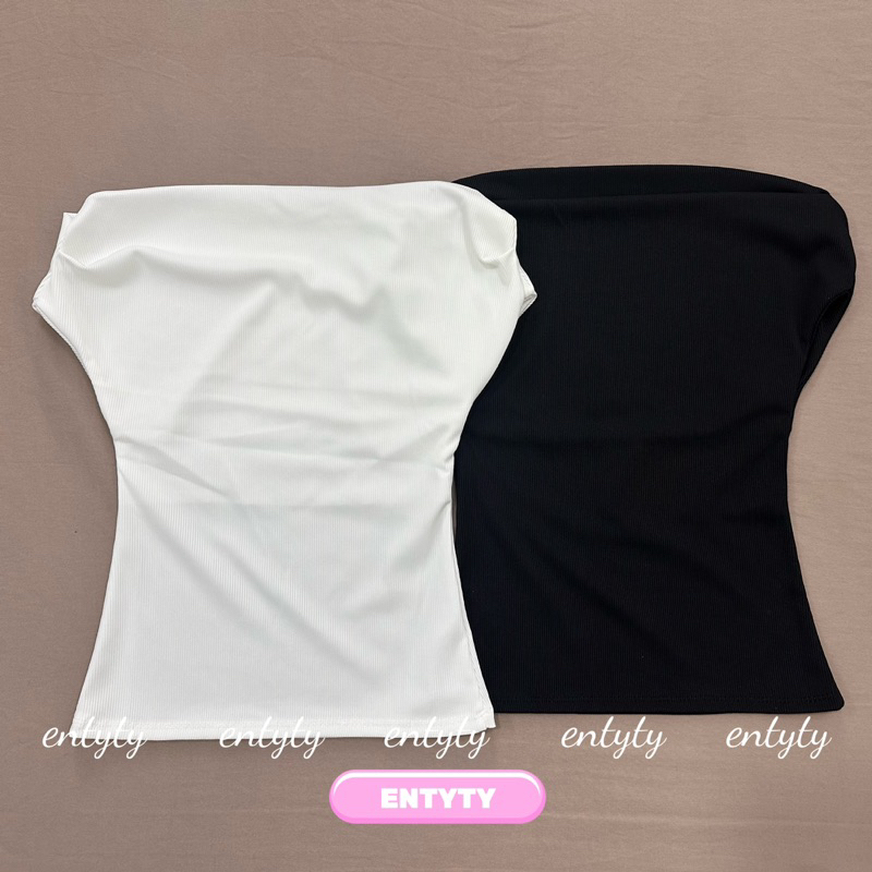 Áo kiểu trễ vai nữ phong cách tiểu thư thanh lịch chất thun tăm lạnh co dãn dễ phối đồ ENTYTY LENOGI | BigBuy360 - bigbuy360.vn