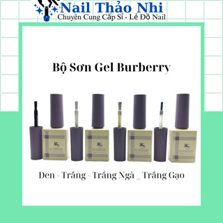 Sơn Gel Burberry Màu Trắng , Đen , Trắng Ngà , Trắng Gạo , Trứng Cút Chai 15ml NAIL THAO NHI