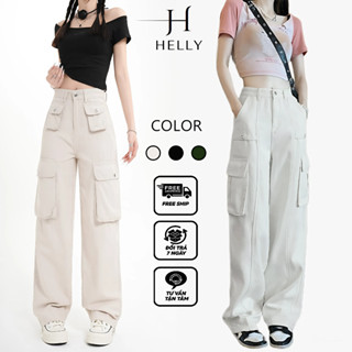 Quần kaki túi hộp ống suông nữ form rộng unisex cạp cao ,quần dài kaki túi hộp nam nữ Phong Cách Trẻ Trung - Avocado