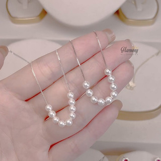Dây chuyền bạc 925 vòng cổ nữ chuỗi hạt ngọc trai nhân tạo Small Pearl | HARMONY ACCESSORIES VC92