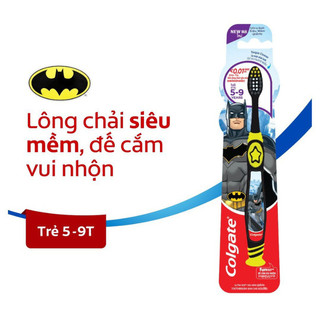 Bàn chải em bé Colgate siêu mềm Bat Man từ 5-9 tuổi ( giao mẫu ngẫu nhiên )
