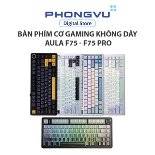 Bàn phím cơ gaming không dây aula f75/f75 pro - bảo hành 24 tháng