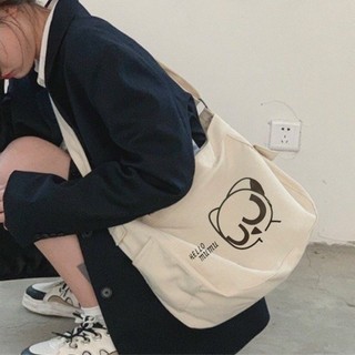 Túi Đeo Chéo Nữ vải canvas Túi Đeo Vai đi học đi chơi phong cách Hàn Quốc -Hakastore