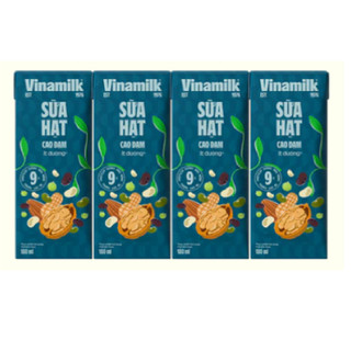 Lốc 4 hộp sữa hạt cao đạm ít đường - không đậu nành - hộp 180ml