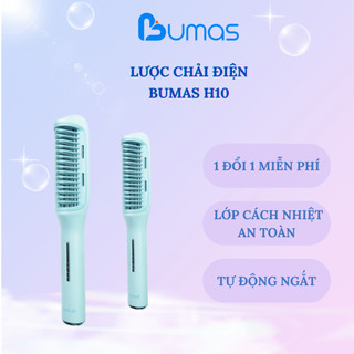 Lược Điện Ion Âm BUMAS H10 - Máy Duỗi Tóc Phủ Protein Phục Hồi Tóc Hư Tổn  - Chăm Sóc Tóc Mềm Mượt