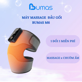 Máy Massage Đầu Gối Bumas M6 - Massage Rung Tác Động Sâu, Chườm Nhiệt Thảo Dượ, Giảm Đau Mỏi Đầu Gối