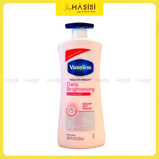 SỮA DƯỠNG THỂ VASELINE - Healthy Bright Daily Brightening Body Lotion 725ml (HỒNG - vòi xanh) (bản Ấn)