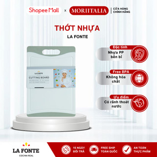 Thớt nhựa La Fonte an toàn, tiện lợi, kháng khuẩn cao Moriitalia 180428