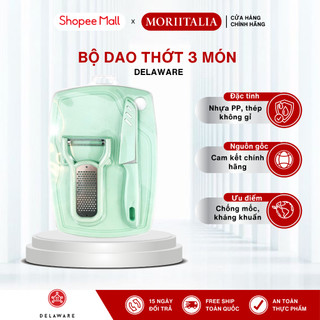 Bộ dao thớt delaware - 003803 / 003810 - nhựa pp, thép không rỉ 2cr13 và 420