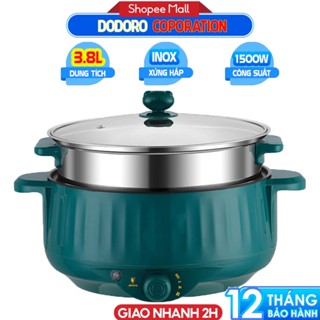  Nồi Lẩu Đa Năng 2 Tầng DODORO SBT28 Công Suất 1000W SIZE 28CM 