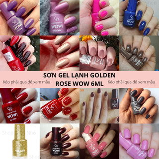 [1] Sơn gel lạnh không hơ máy cao cấp Golden Rose Wow phiên bản mini 6ml siêu bóng móng tay dụng cụ làm móng tay nail