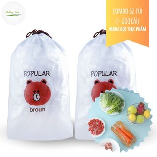  màng bọc thực phẩm Gấu Popular - Giúp bảo vệ thực phẩm tránh bụi, côn trùng, ngăn mùi