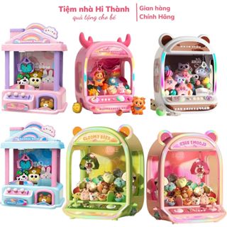 Máy gắp thú to điều chỉnh được thời gian gắp, tặng kèm gấu bóng, gắp gấu có nhạc có đèn
