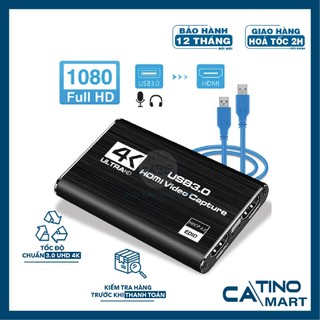 Video capture card 3.0 - bộ chuyển đổi hd 1 chiều hdmi sang usb livestream . bảo hành 12 tháng