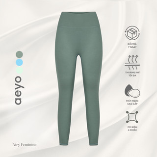 Quần legging yoga gym nữ, dáng dài, chất liệu mềm mại, thoáng khí, tôn dáng, thoải mái