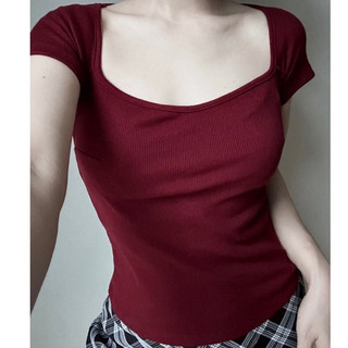 áo tăm cổ vuông nhiều màu, áo ôm body cực xinh