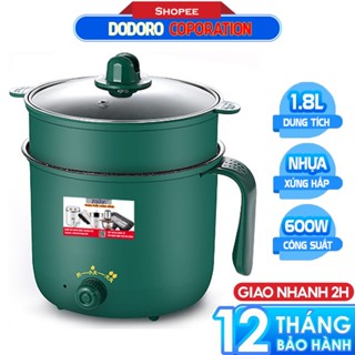 [SIÊU RẺ - BH 1NĂM] Nồi lẩu điện 2 tầng có giá hấp dodoro SB110 1.8L chống dính - bảo hành 12 tháng