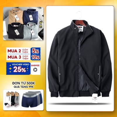 Áo khoác dù 2 lớp Pigofashion chất dù xịn,2 túi trong rộng, cổ phối viền , dáng đẹp chuẩn AKD903