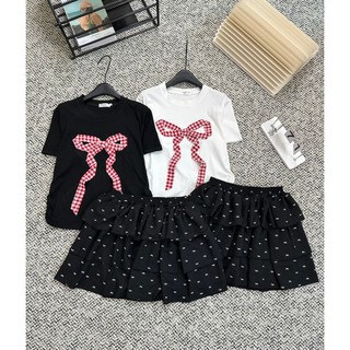 Set BIGSIZE chân váy nơ tầng