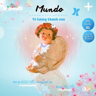 Tượng tô màu size x 032 thiên thần, tượng thạch cao công giáo mundo