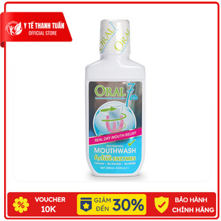 Nước súc miệng giữ ẩm ORAL7 Moisturising Mouthwash 250ml chuyên dùng cho người khô miệng, hôi miệng