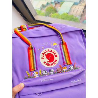 Balo Thời Trang Kanken Unisex Thêu Hình BTS