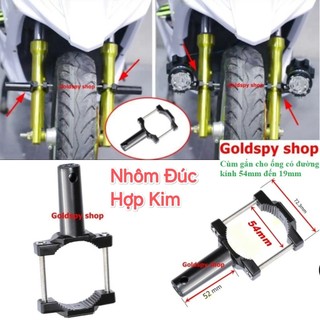 Pát kẹp phuộc gắn đèn trợ sáng ( hợp kim nhôm giá 1 cái ) - cùm phuộc gắn đèn trợ sáng