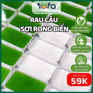 Rau câu Sợi rong biển Rau câu Flan Cheese nhiều loại hộp 600-650gr Tuta Food ship hỏa tốc HCM