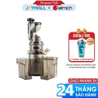 Máy ép chậm trái cây elmich eda-0860, hàng chính hãng, ống ép được quả lớn, xay ép êm ái - joymall