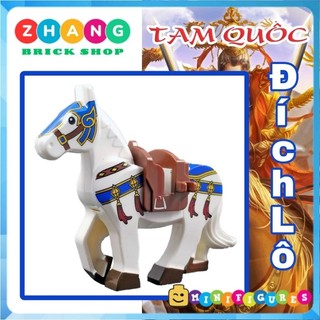 Đồ chơi Xếp hình ngựa chiến tam quốc Đích Lô của Lưu Bị Minifigures Xinh XH1583 x1583