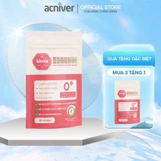Khăn lau hạ sốt 0+ BBnie Santafa cho bé từ 0 tháng tuổi giúp hạ nhiệt giảm sốt, ngăn ngừa co giật