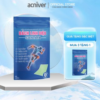 Miếng dán giảm đau vai gáy, xương khớp thảo dược Bách Linh Diệu Santafa giảm đau nhanh, không gây kich ứng da