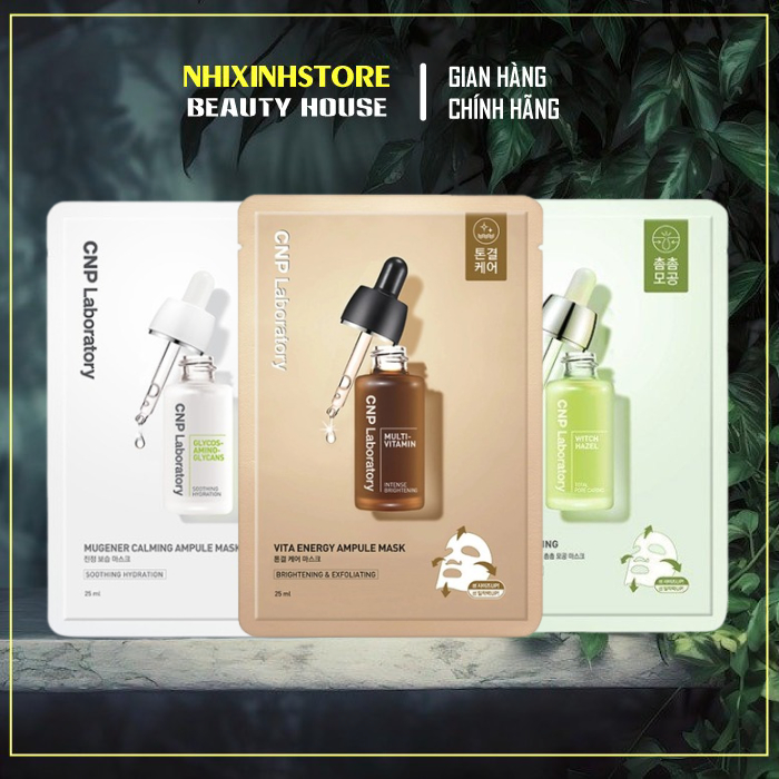 [1 Hộp]Mặt nạ giấy CNP Laboratory Ampule Mask 25ml