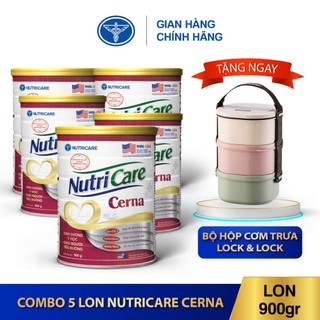Combo 05 lon nutricare cerna 900g - dinh dưỡng y học cho người đái tháo đường