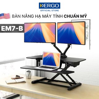 Bàn Nâng Máy Tính Điều Chỉnh Điện Chuyển Đổi Làm Việc Đứng DERGO Flexispot EM7-B (EMT107-Size L)