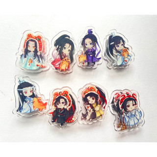 Kẹp giấy hoạ tiết Manhua Ma Đạo Tổ Sư ver FACE CHIBI in hình nhân vật chibi mica acrylic phụ kiện tóc xinh xắn