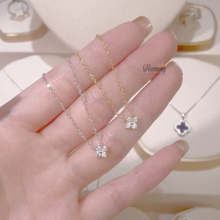Dây chuyền nữ bạc 925 vòng cổ hình hoa đính đá lấp lánh,nhẹ nhàng cho nữ VC141 | HARMONY ACCESSORIES