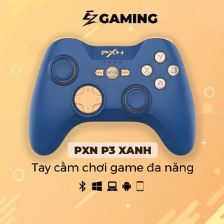Tay cầm chơi game không dây pxn p3 blue cho pc/ps3/android/ios | gearbros