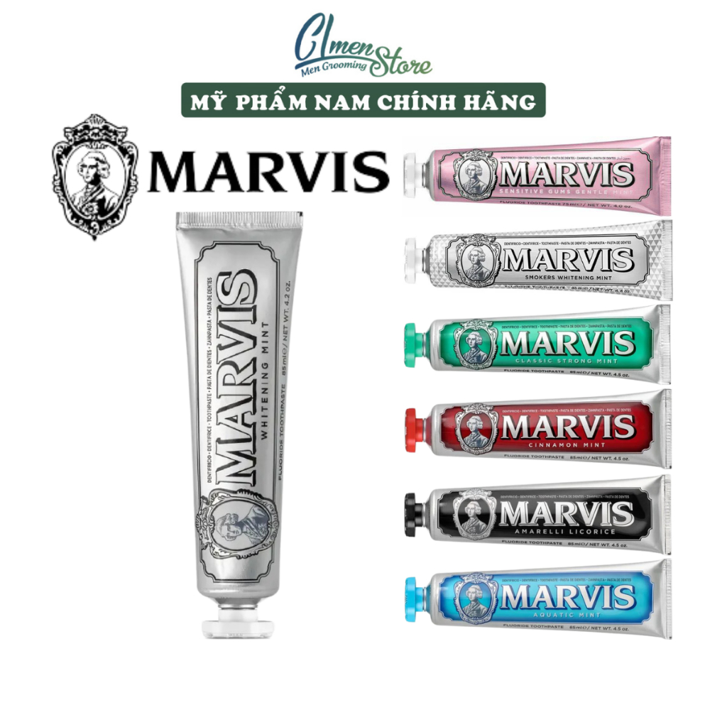 Kem Đánh Răng MARVIS TOOTHPASTE - Đầy Đủ Mùi Hương