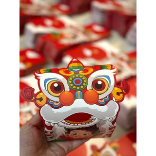 Hộp Đựng Quà Bánh Trung Thu Lân Thỏ Ú - 1 Bánh Có Dây Xách - Hộp Quà Tặng Bạn Gái Cao Cấp Mơ Bơ