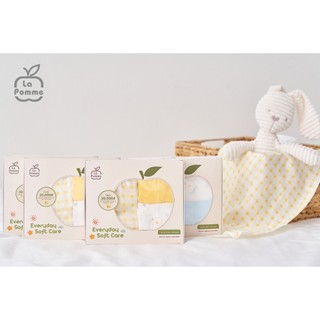 Lapome - hộp 3 khăn sữa sợi tre 75x75cm every day soft care lp910140